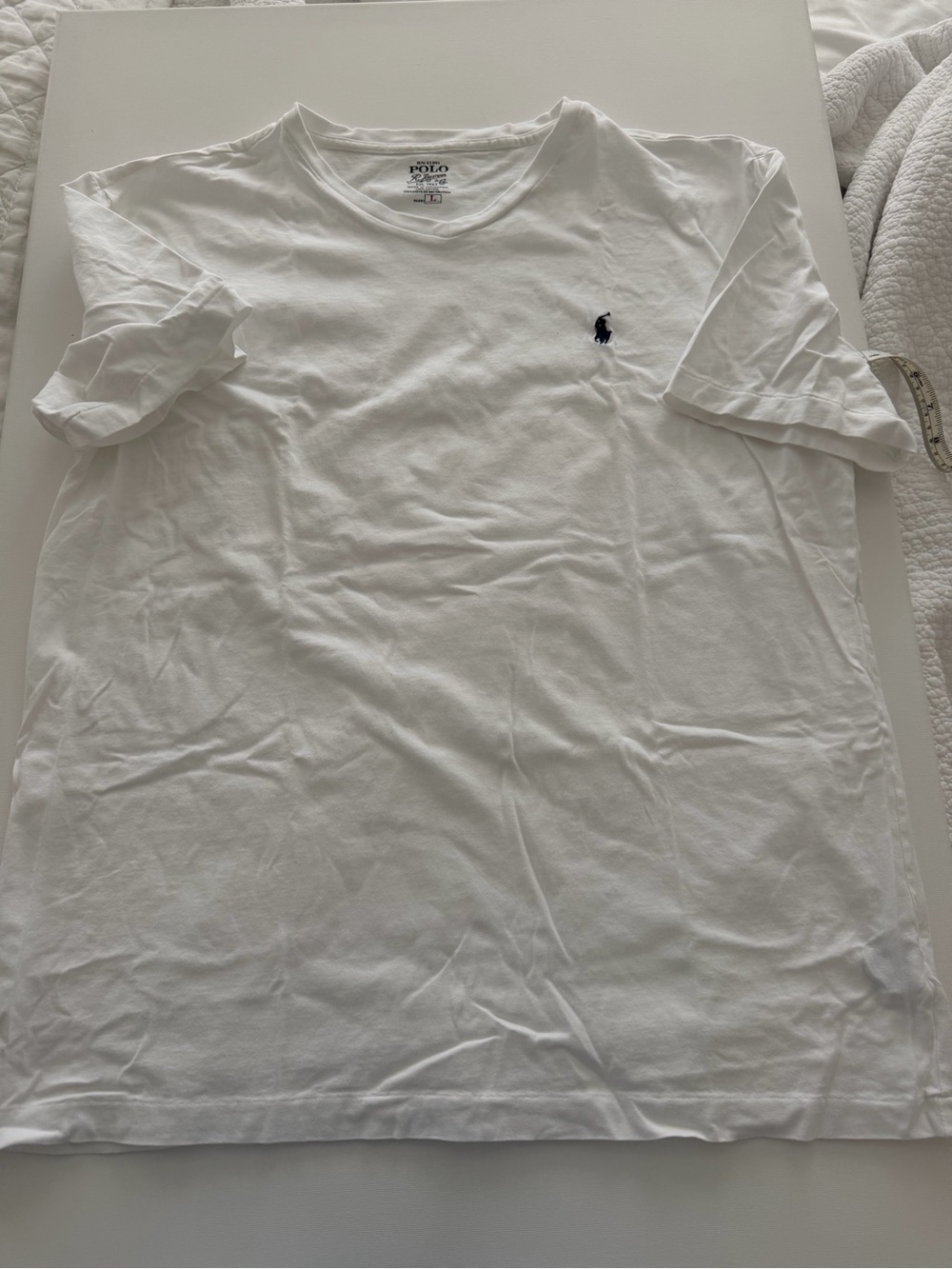 Polo by Ralph Lauren White Classic v-Neck T-Shirt
